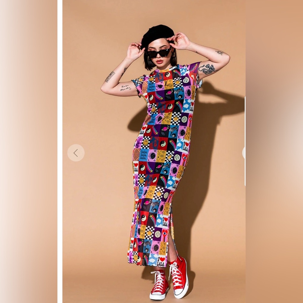 Mad About You Mesh Dress + Slip in Lala World